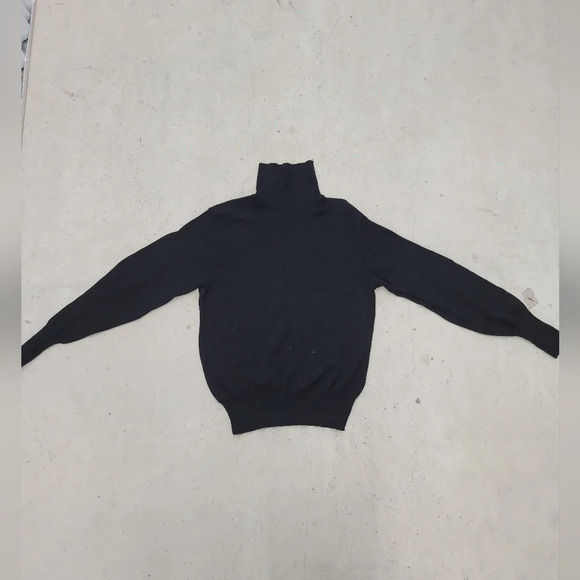 Vintage McGregor Black Sweater 100% Virgin Wool Size 38 - Picture 1 of 11
